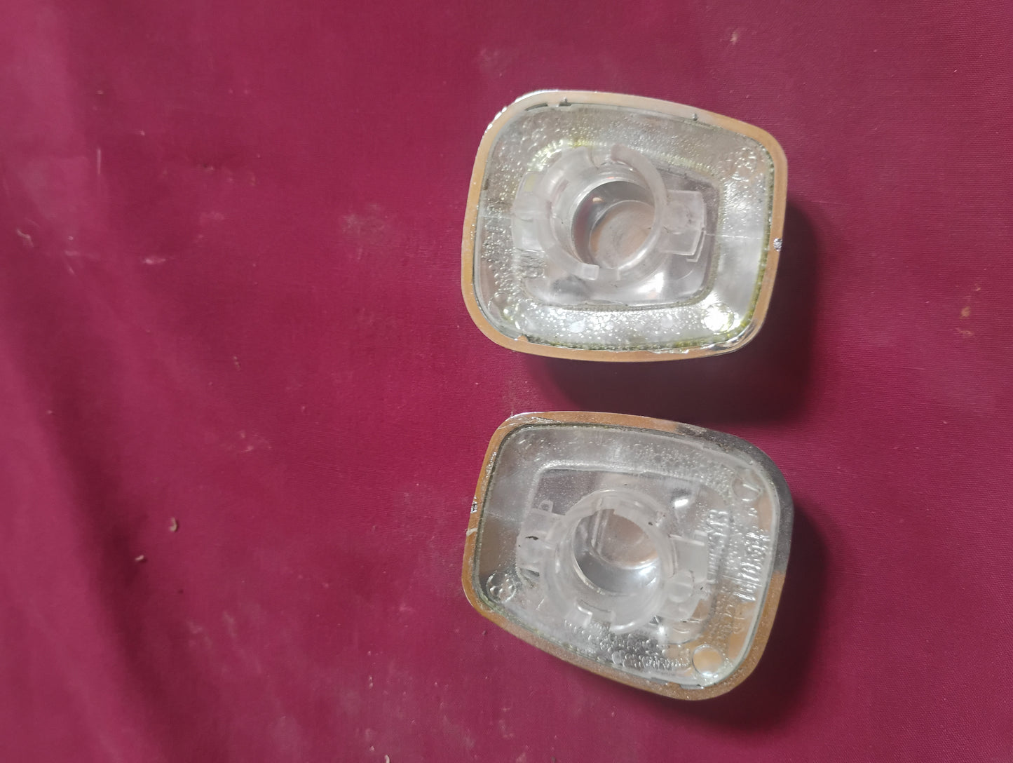 73-87 Chevy GMC Truck License Plate Light Lens Cover Step Bumper C10 K10 Squarebody