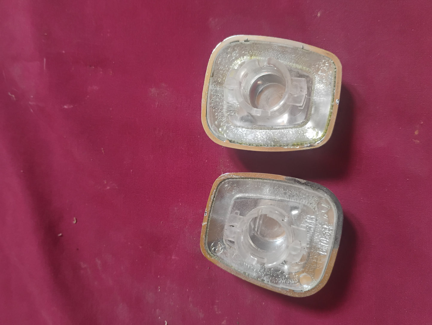 73-87 Chevy GMC Truck License Plate Light Lens Cover Step Bumper C10 K10 Squarebody