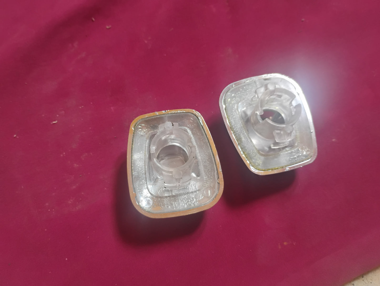 73-87 Chevy GMC Truck License Plate Light Lens Cover Step Bumper C10 K10 Squarebody