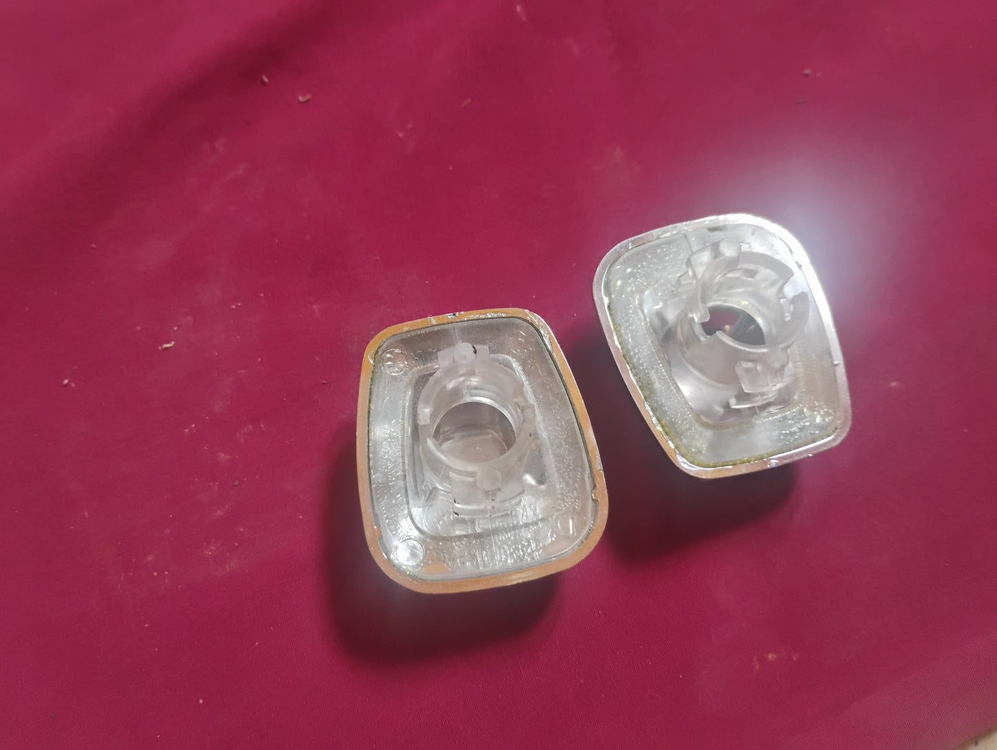 73-87 Chevy GMC Truck License Plate Light Lens Cover Step Bumper C10 K10 Squarebody