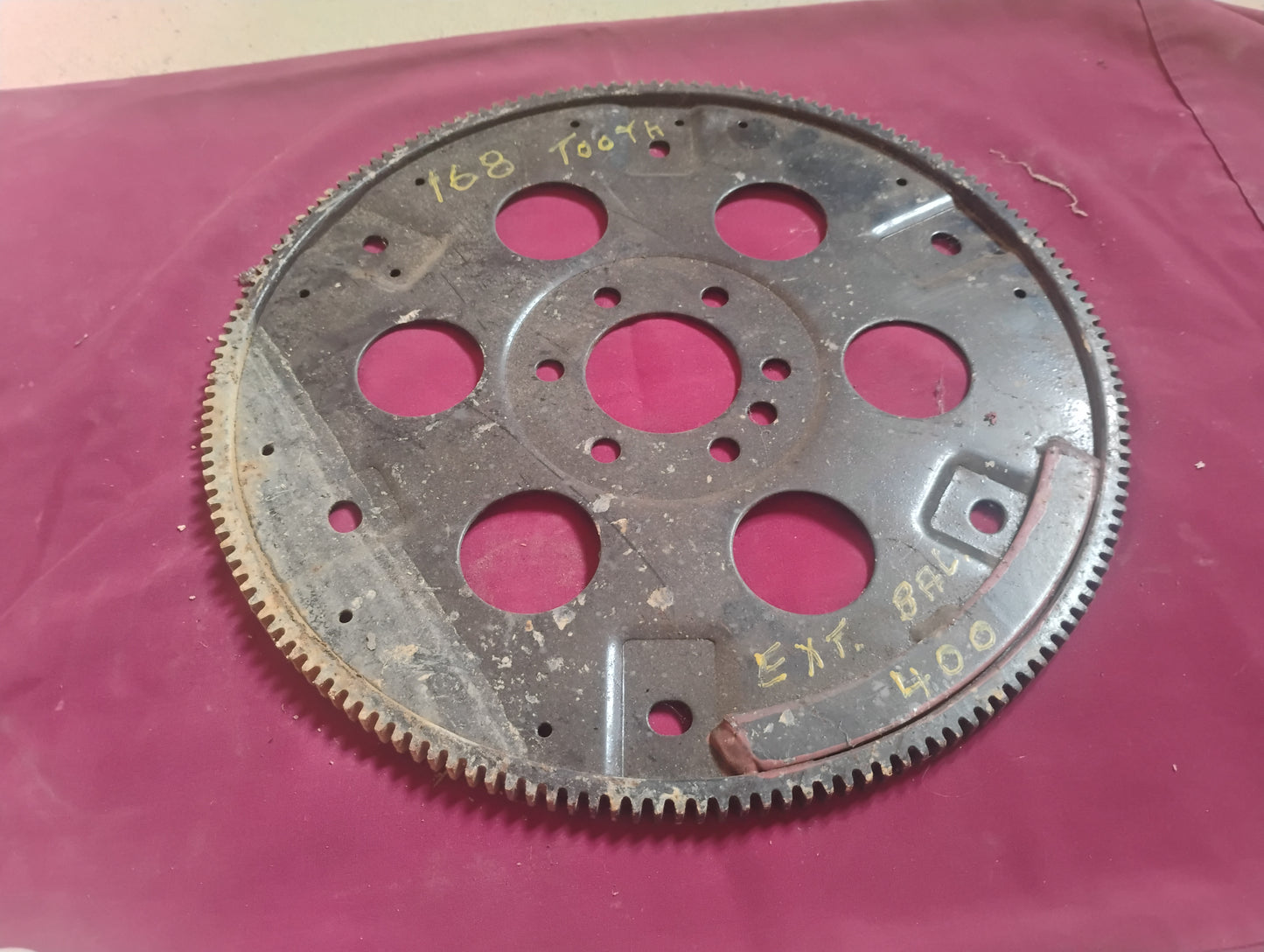 73-87 Chevy GMC 168 Tooth Flywheel External Balance 454 BBC 400 SBC OEM