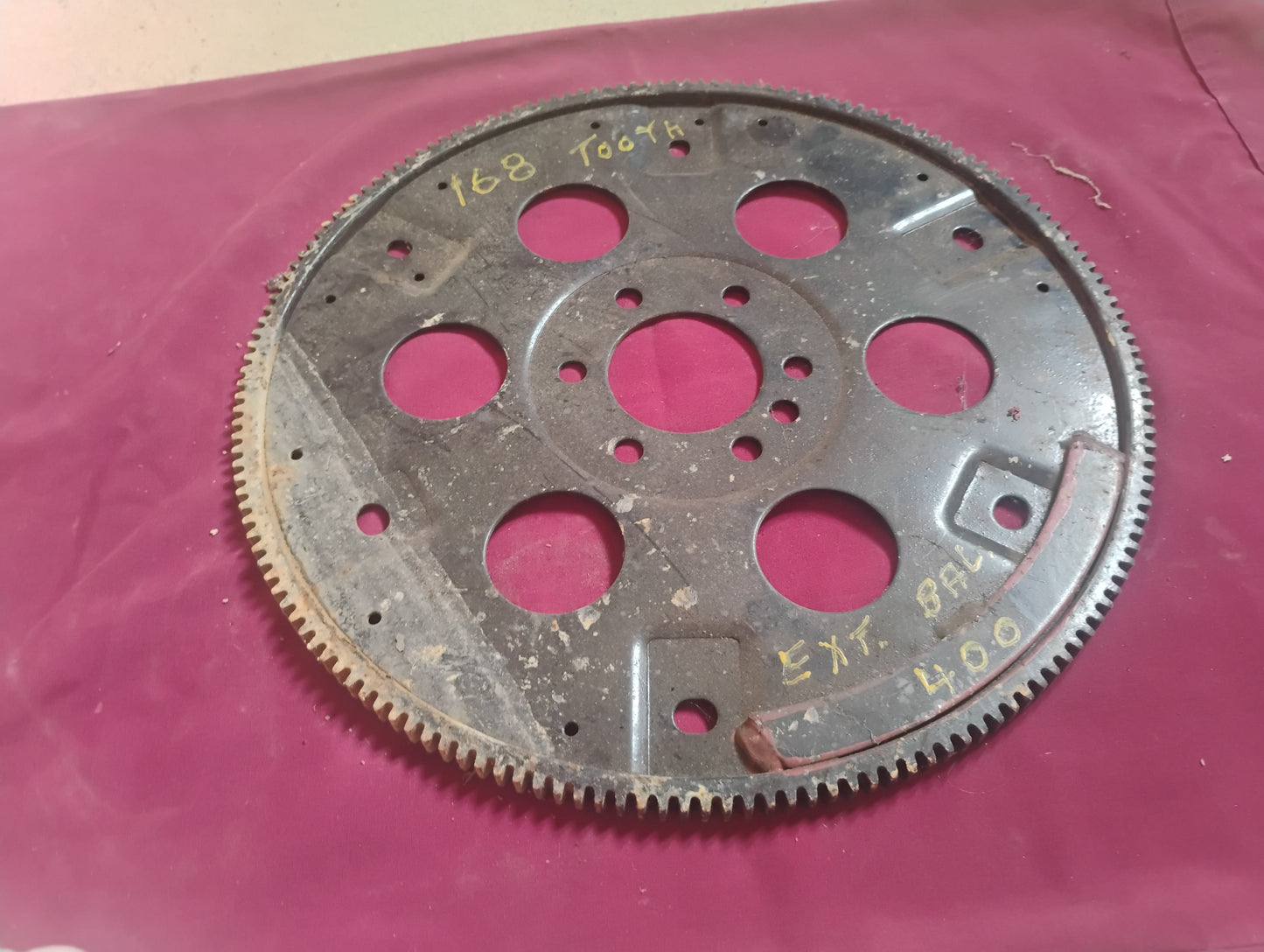 73-87 Chevy GMC 168 Tooth Flywheel External Balance 454 BBC 400 SBC OEM