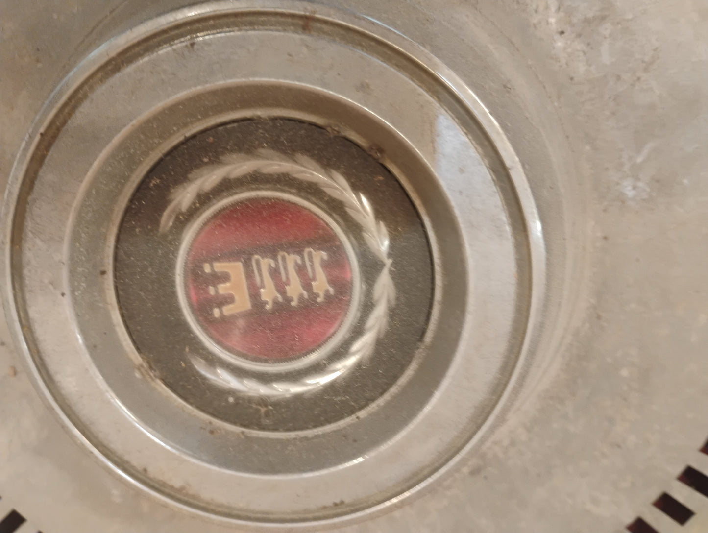 Vintage Metal Hubcap Wall Art Garage Decor Man Cave Industrial Retro Style
