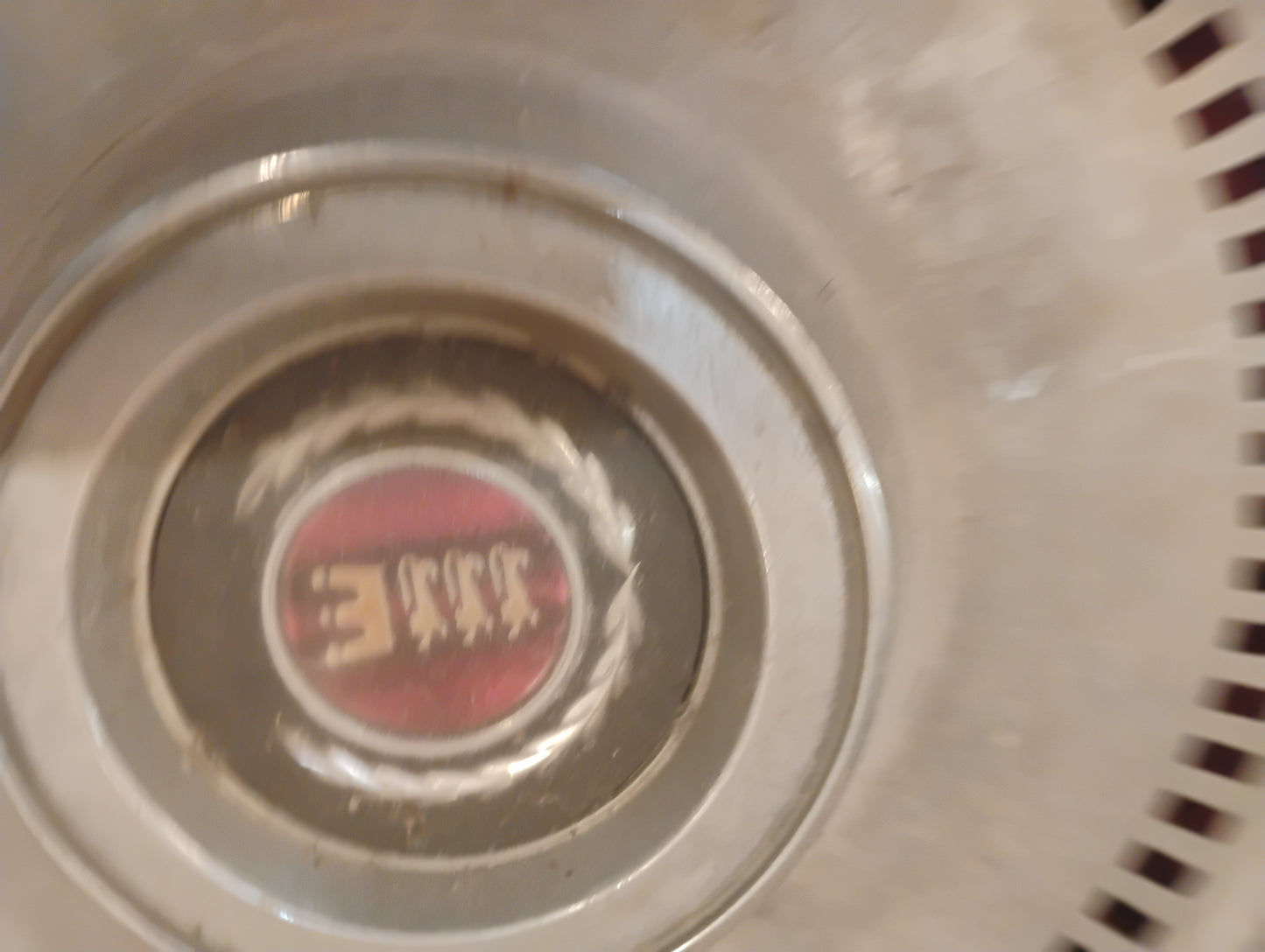 Vintage Metal Hubcap Wall Art Garage Decor Man Cave Industrial Retro Style
