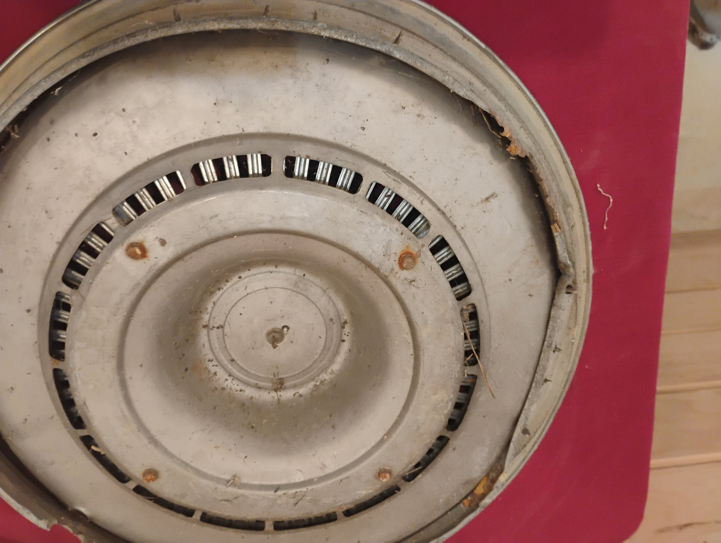 Vintage Metal Hubcap Wall Art Garage Decor Man Cave Industrial Style Texas Florida