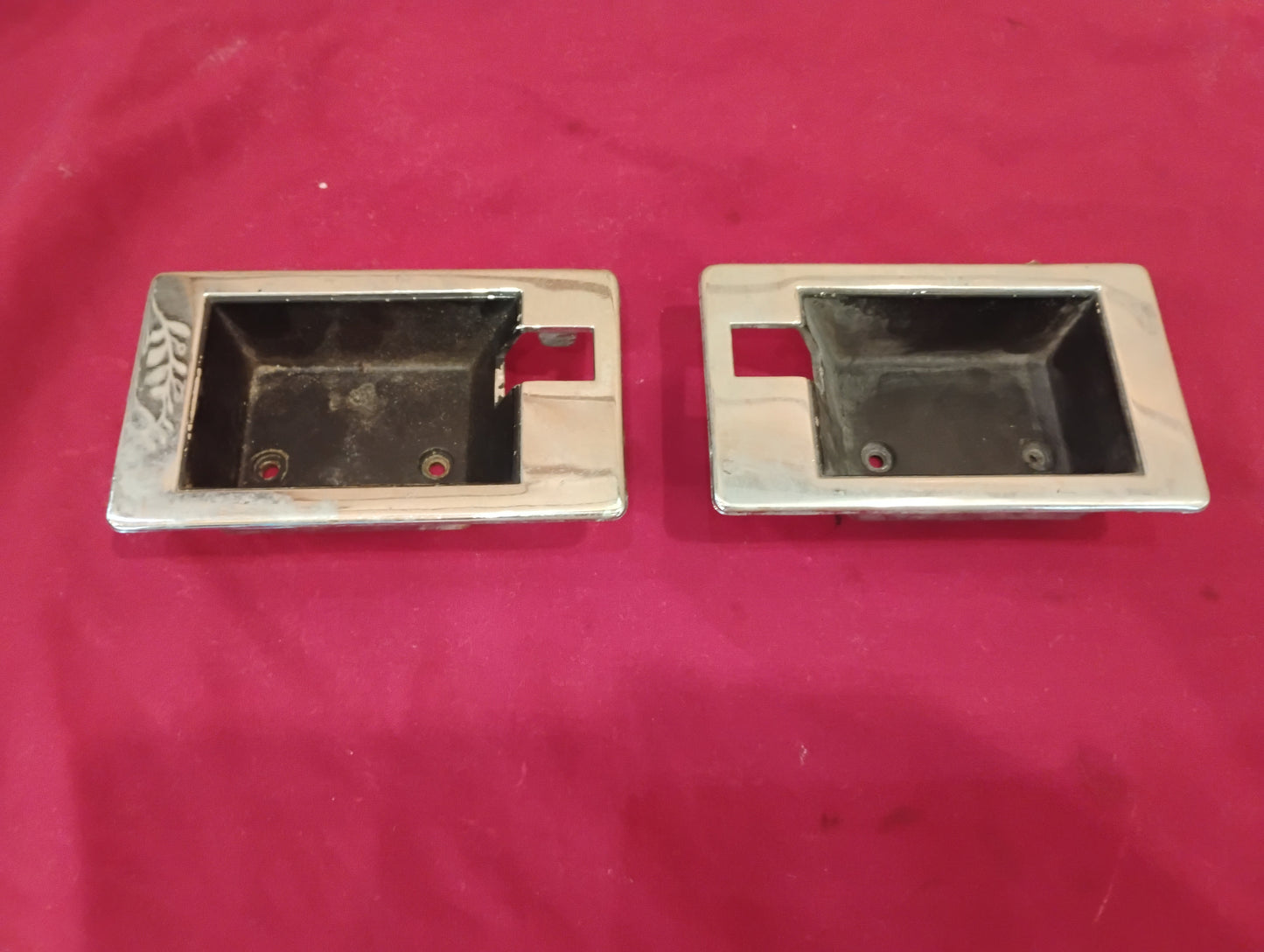 81-87 Chevy GMC Truck Interior Door Handle Bezels Pair C10 K10 Squarebody OEM