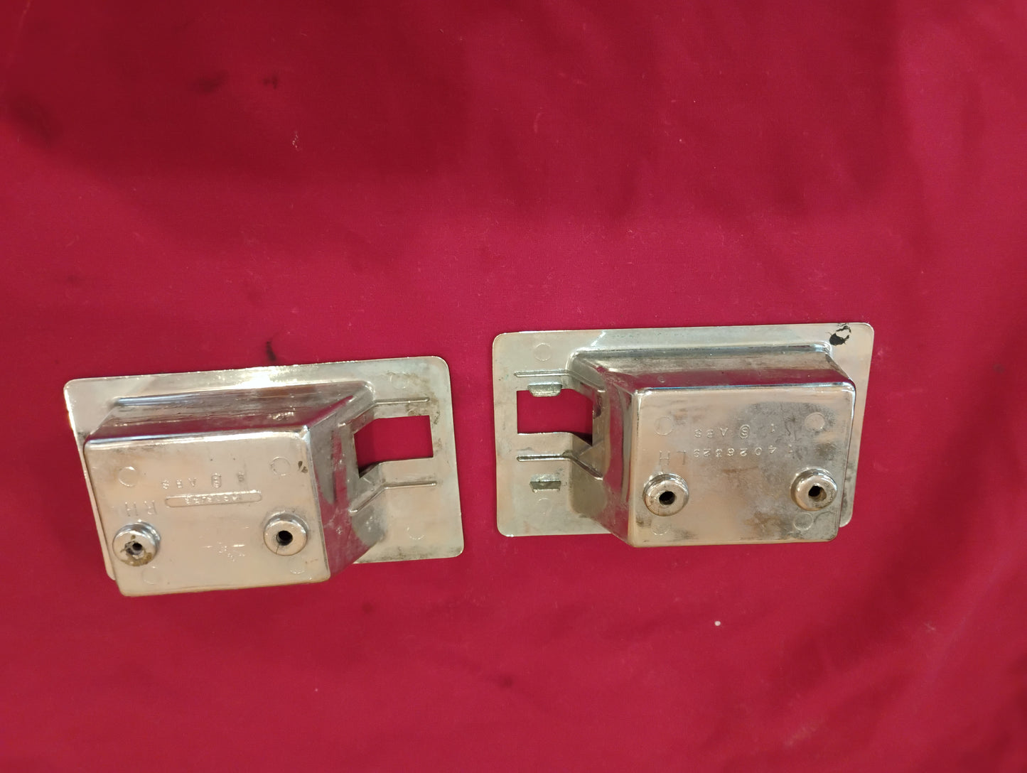 81-87 Chevy GMC Truck Interior Door Handle Bezels Pair C10 K10 Squarebody OEM