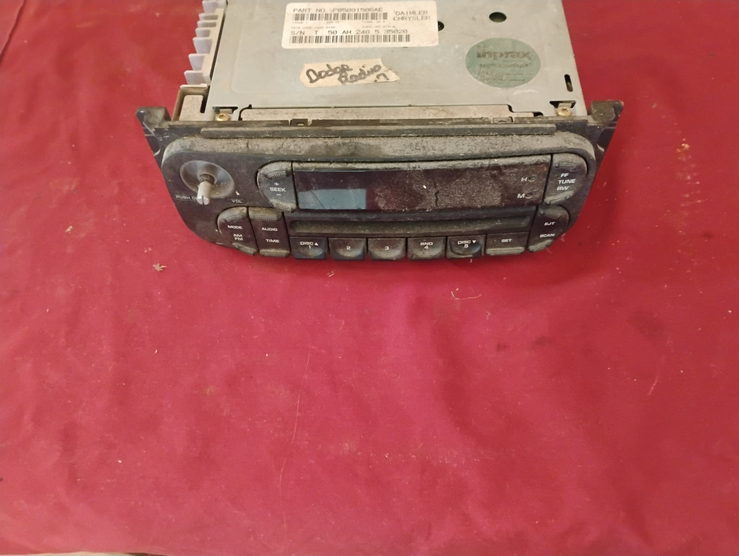 OEM 2001-2007 Dodge Caravan Radio Head Unit Stereo CD Player Texas Florida California