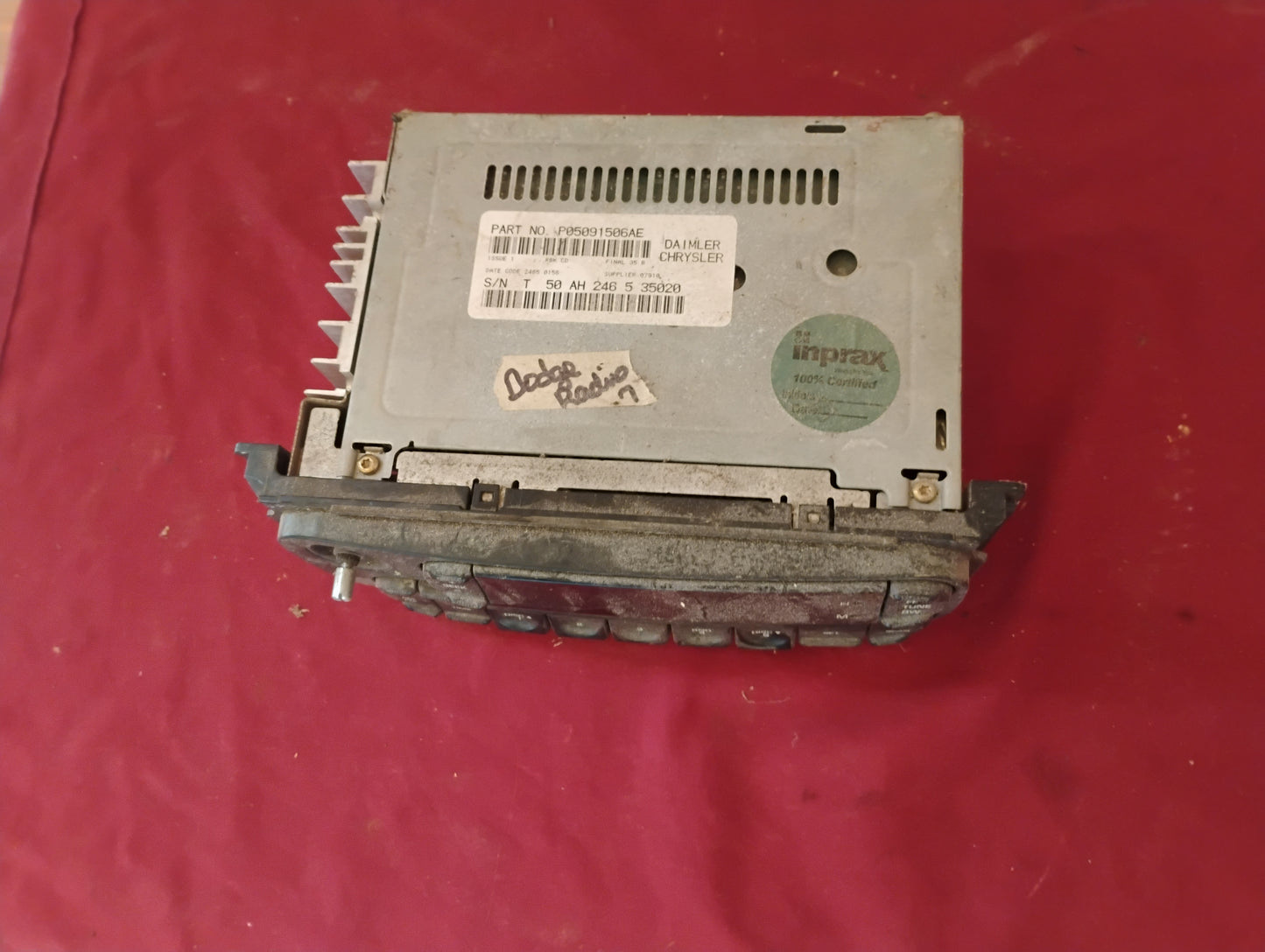 OEM 2001-2007 Dodge Caravan Radio Head Unit Stereo CD Player Texas Florida California