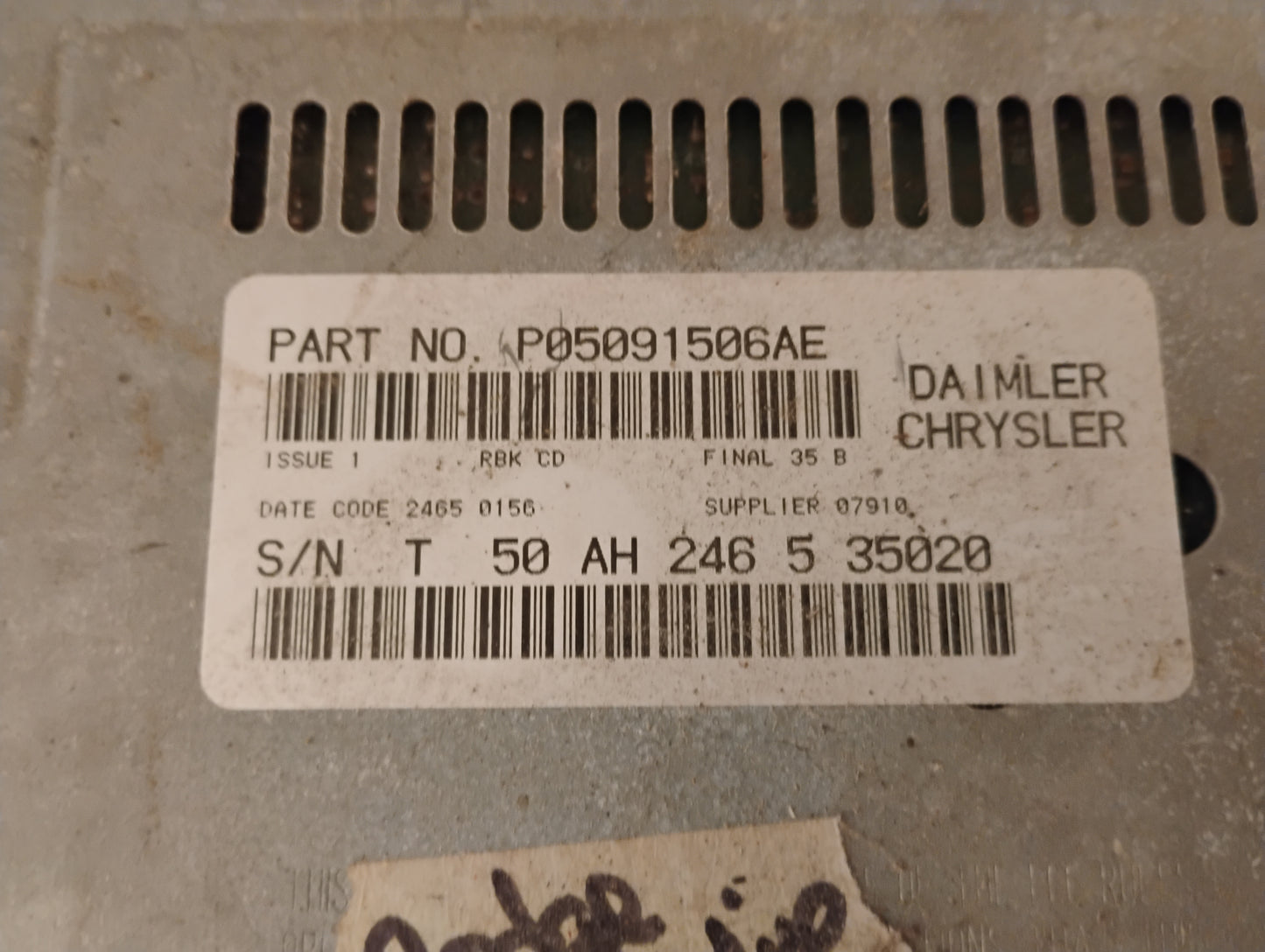 OEM 2001-2007 Dodge Caravan Radio Head Unit Stereo CD Player Texas Florida California