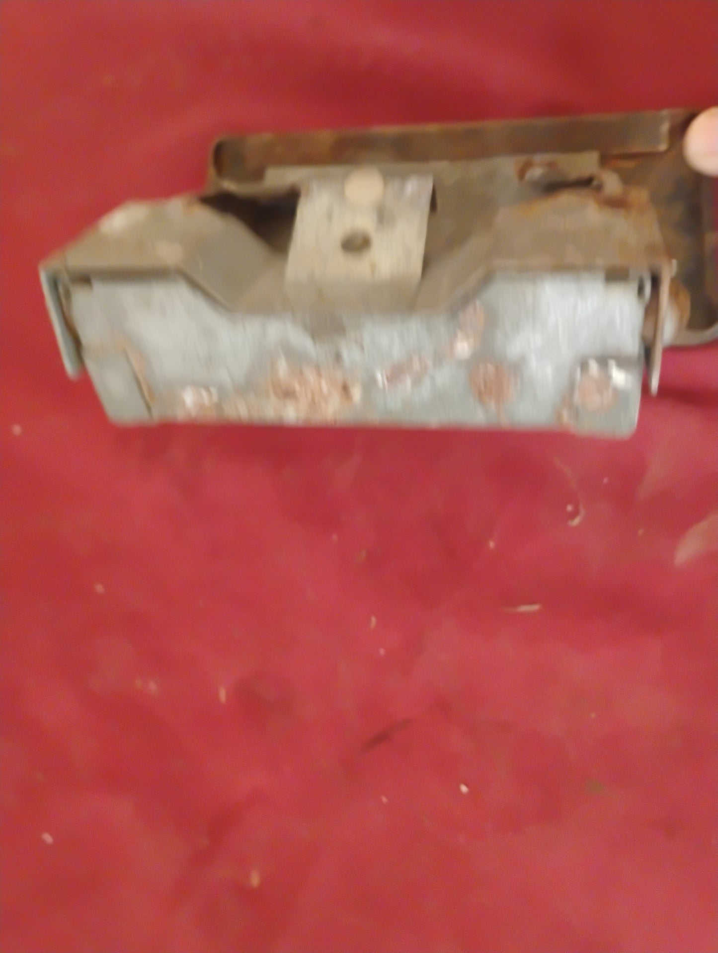 Vintage Metal Flip-Out Wall Mount Ashtray Industrial Retro Interior Accessory