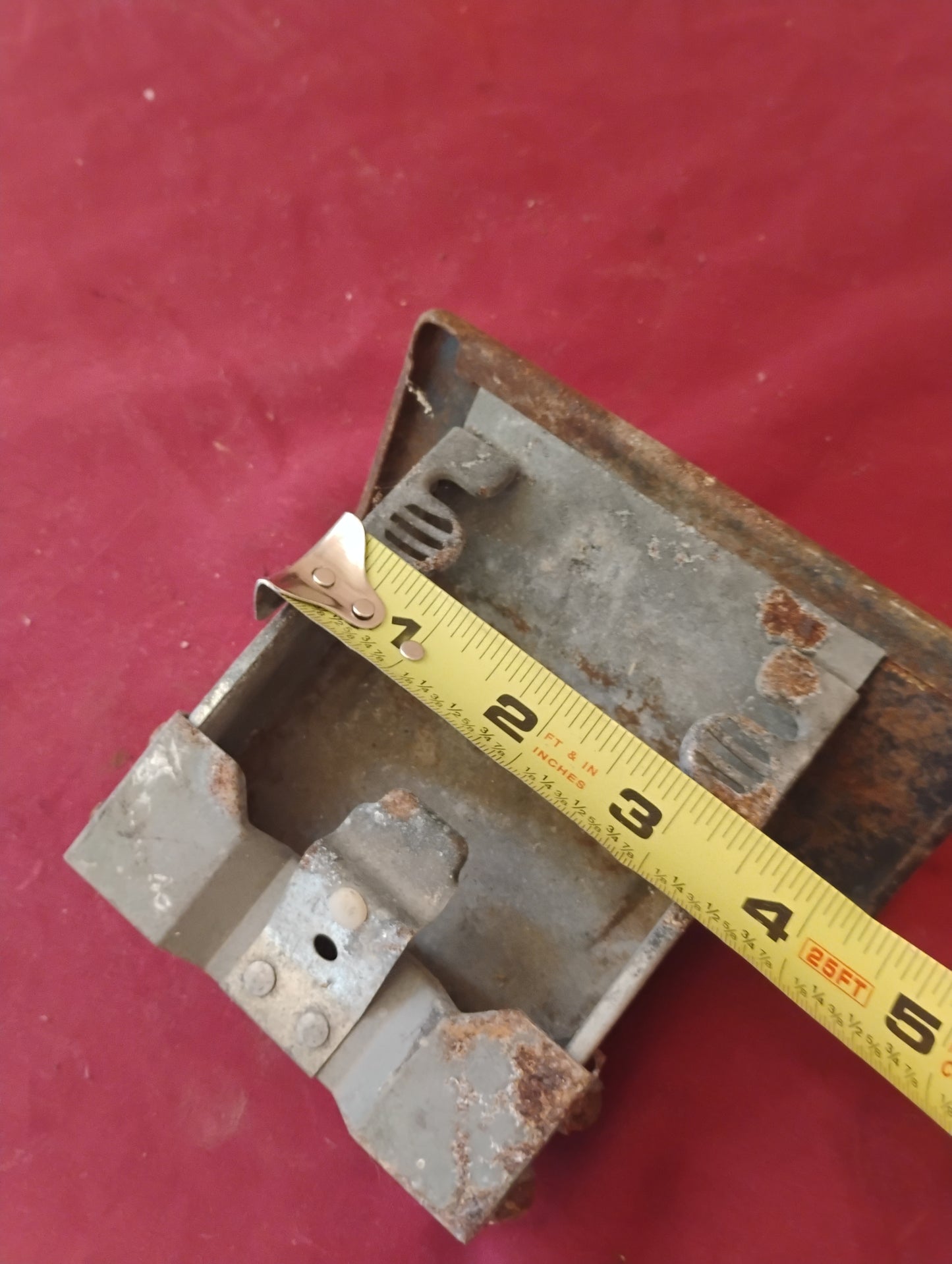 Vintage Metal Flip-Out Wall Mount Ashtray Industrial Retro Interior Accessory