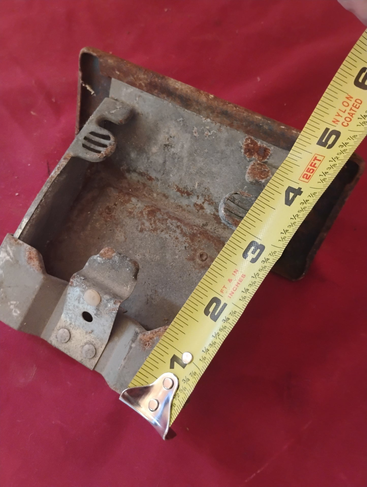Vintage Metal Flip-Out Wall Mount Ashtray Industrial Retro Interior Accessory