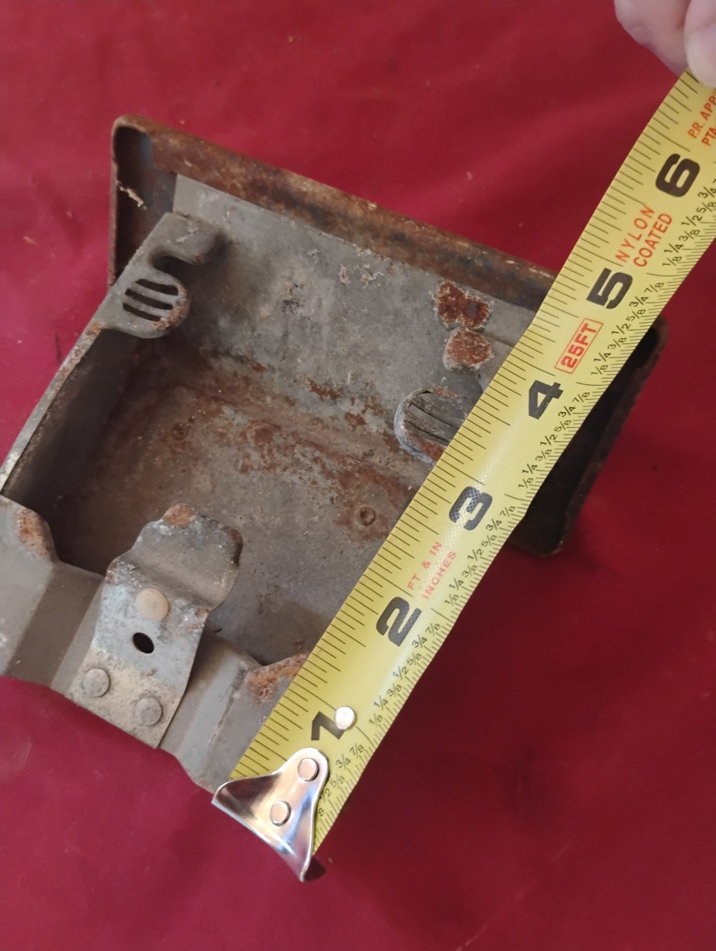 Vintage Metal Flip-Out Wall Mount Ashtray Industrial Retro Interior Accessory