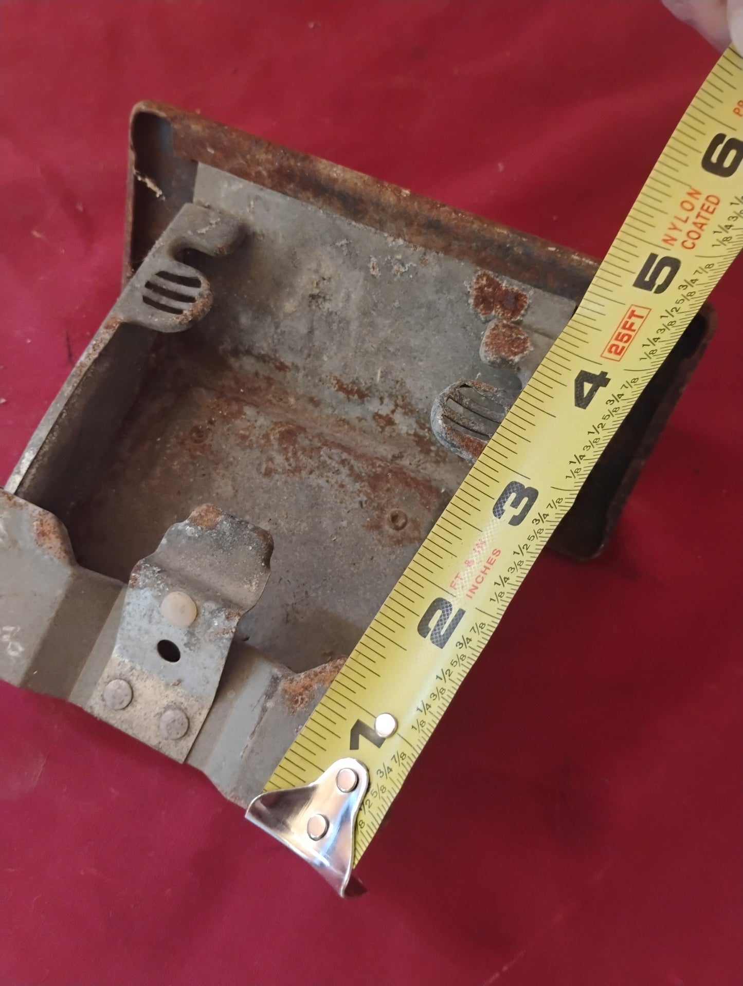 Vintage Metal Flip-Out Wall Mount Ashtray Industrial Retro Interior Accessory
